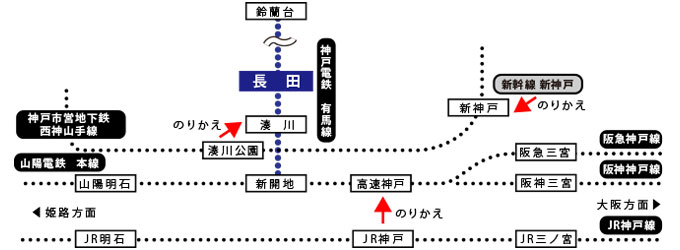 技術資材管理センターへの電車乗り換え案内